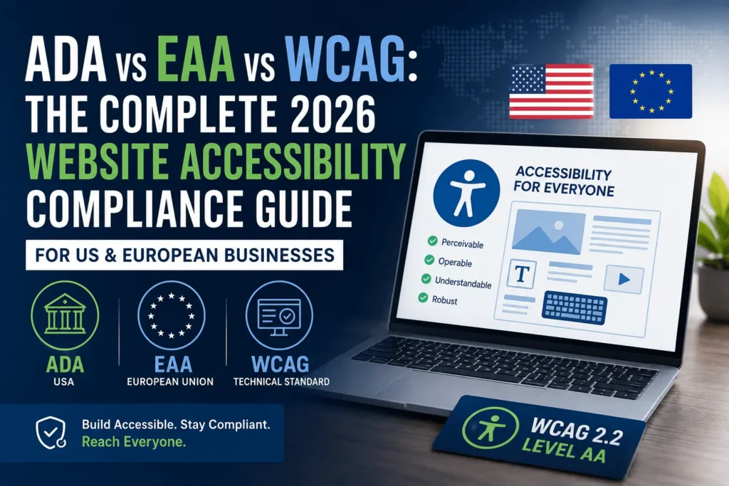 ADA vs EAA vs WCAG: The Complete 2026 Website Compliance Guide for US and European Businesses